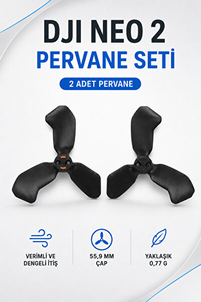 DJI Neo 2 Pervane Seti 2 Adet – İşaretli ve İşaretsiz 3 Kanatlı Yedek Drone P...