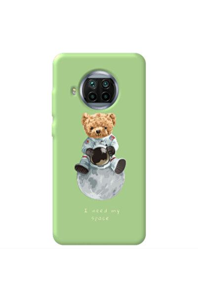 Other Xiaomi Mi 10T Lite Bear in space Light Green Colored Silicone TPU Θήκη