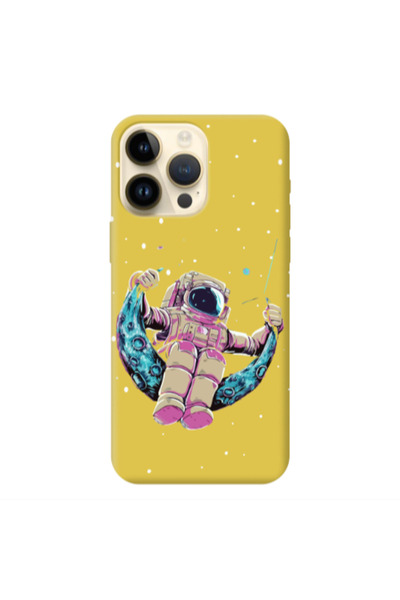 Other Apple iPhone 13 Pro Max Astronaut swinging on the moon Yellow Colored S...