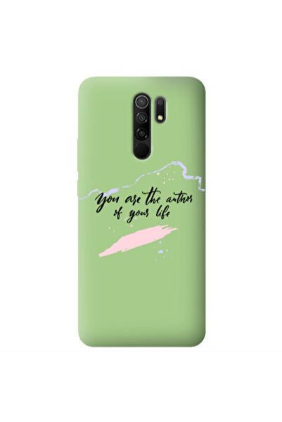 Other Xiaomi Redmi 9 You are the authors Light Green Colored Silicone TPU Θήκη