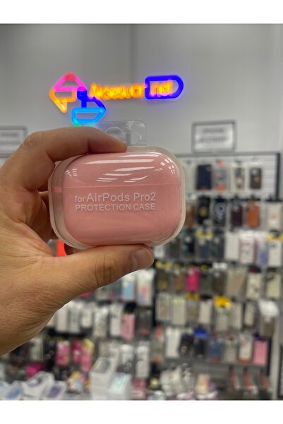 eaksesuarnet AirPods Pro2 Compatible Suede Textured Launch Silicone Case