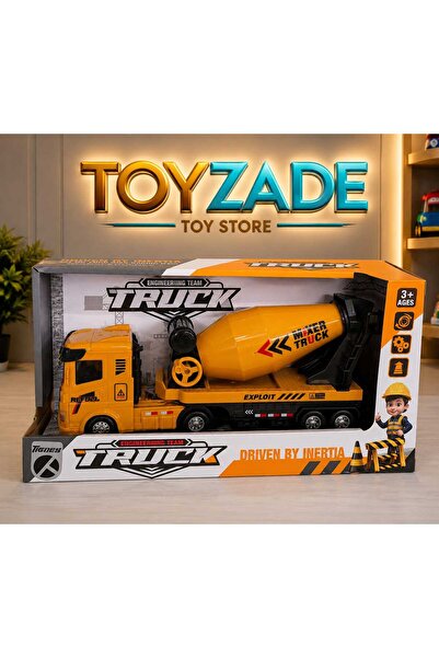Toyzade Toy Construction Vehicle Truck Bucket Mixer Unbreakable Work Vehicles 27 cm