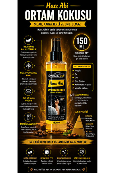 Car Hacı Abi Ortam Kokusu 150 ml