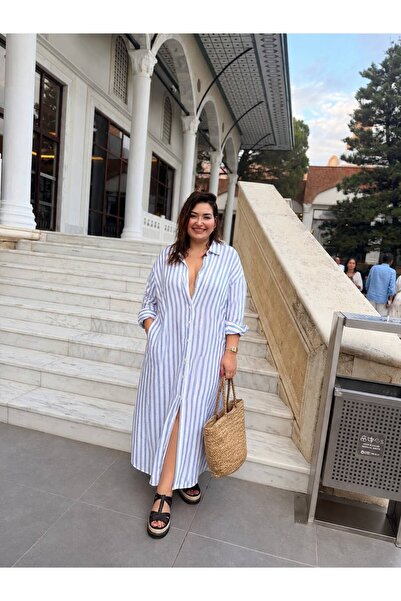 Store Büyük Beden %100 Pamuklu Elbise