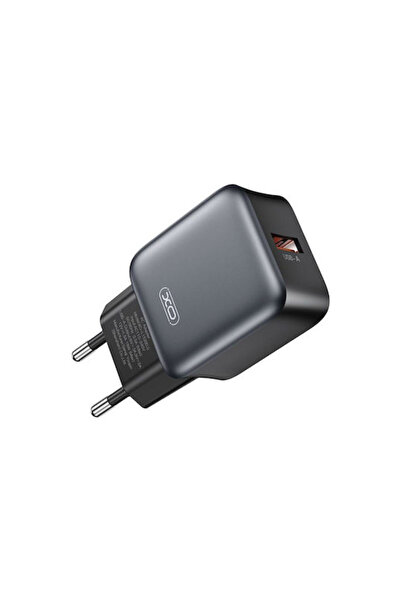 Xo Φορτιστής Χωρίς Καλώδιο με Θύρα USB-A 18W Quick Charge 3.0 Μαύρο (L152)