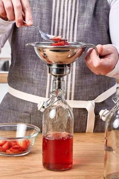 Yıldızan Avenika Store Korken 3 Piece Strainer-Ladle Set, Stainless Steel, 3 ...