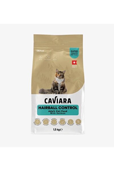 Caviara Kafiyara Dry Food for Adult Cats for Hairball Control with Salmon Fla...