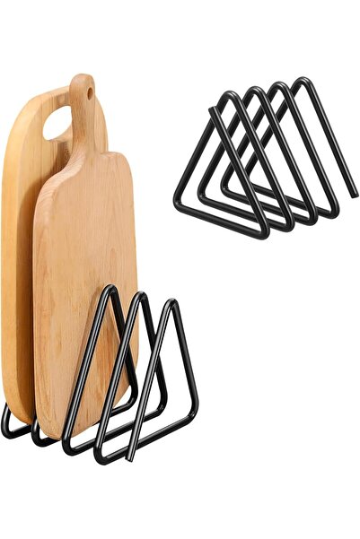 Arabest Cutting Board Organizer,Black Metal Chopping Sheet Holder,Space-Savin...