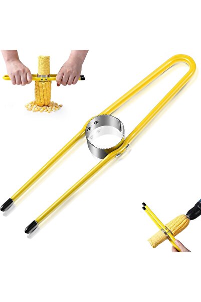 Arabest Corn Cutter,Reusable Stainless Steel Corn Peeler Stripper,Cob Threshe...