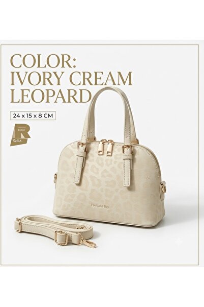 Relax for bags Classic Ivory Leopard Pattern Women's Handbag - Stylish Should...