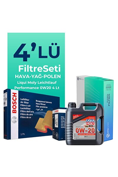 Bosch Fiat Egea 1.3 Dizel Filtre Bakım Seti Liqui Moly Motor Yağlı (2019-2023...