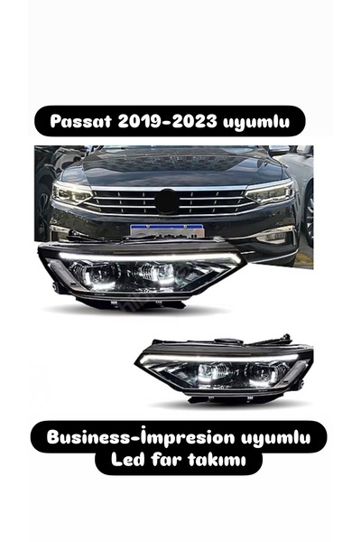 Genel Markalar Passat Business uyumlu Led far passat impresion led far b8.5 far