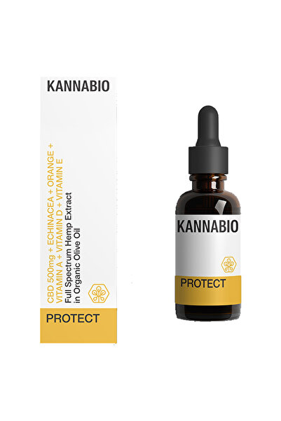 KANNABIO Προστασία Σταγόνες Ελαίου Κάνναβης 5% 500mg CBD 10ml