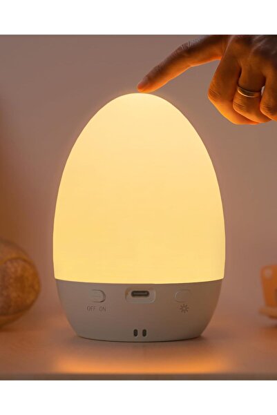 Tobeape Rechargeable Night Light Table Lamp, Touch Bedside Lamp for Bedroom w...