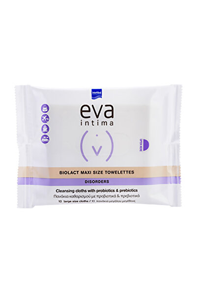 EVA Intima Biolact Μεγάλου Μεγέθους Μαντηλάκια 10 τεμάχια