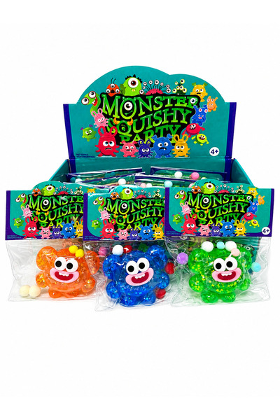 Squishy Monster Toy with Colored Balls, Antistress Sensory Toy, Surprise Mode...