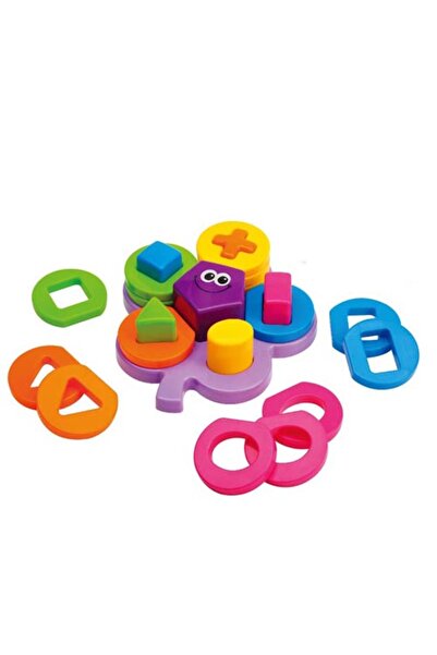 Tanny Kids Baby Geometric Flower Shape Puzzle for Color Matching and Brain De...