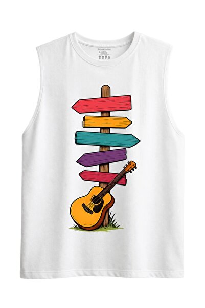 Rabona Fashion Campfire Chords Sleeveless Tank Top