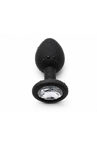 Sensvia Premium Tıbbi Silikon Metal Taşlı Anal Plug 7 cm – Küçük Boy Yumuşak Anal Tıkaç
