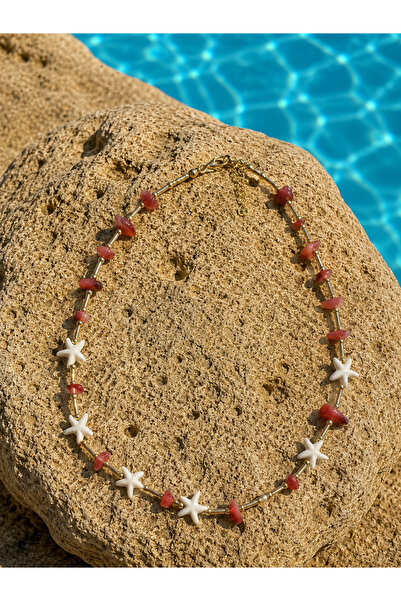 Mugtasarım Alaçatı Coffee Starfish Necklace
