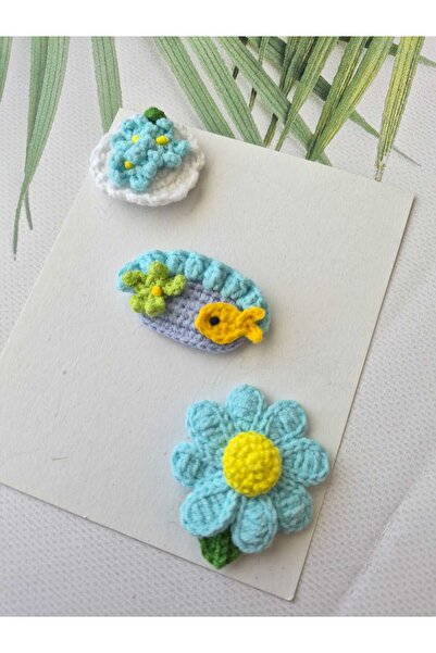 Hand Mother's Since 2024 Hairless Baby Hair Clips 3-Piece Mixed Sets Hanmade ...