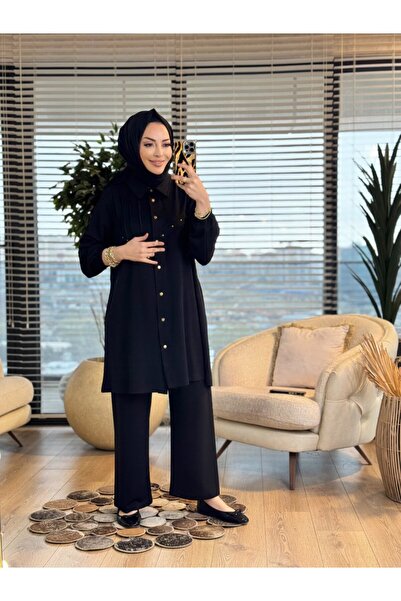 Taşpınar 26113 بدلة مضلعة باللون الأسود
