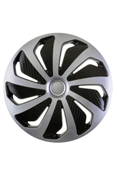Versaco Ασημί / Μαύρα " (Wind Hubcaps Silver / Black) -  "15'' set " ->  "σετ...