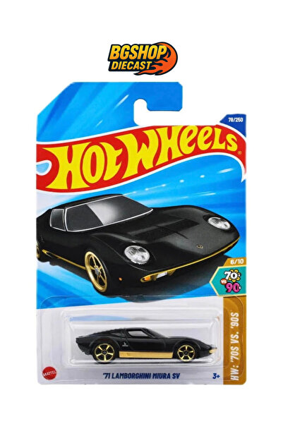 HOT WHEELS ´71 Lamborghini Miura SV (uzun kart)