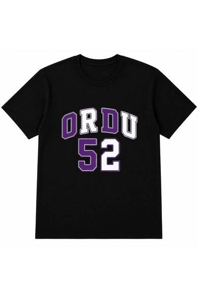 EYMORA Army 52 Purple and White College Printed Unisex Black T-Shirt – City T...