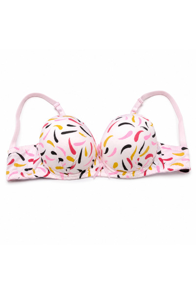 Generic Women's Padded Bra with Colourful Print and Adjustable Straps-Size 44...