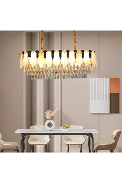 Hummer Modern Gold Chandelier 35 + 100 cm E14*14L