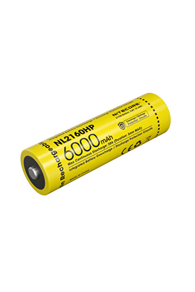 Nitecore Μπαταρία 21700/ 6000mAh / HP (Τιμή Τεμαχίου)