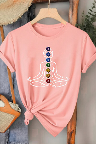 l'eivor 7 Chakra Symbol Printed Women's Cotton T-Shirt