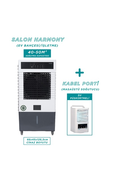 Kabel Salon Harmony Hava Soğutucu + Porti Masaüstü Soğutucu