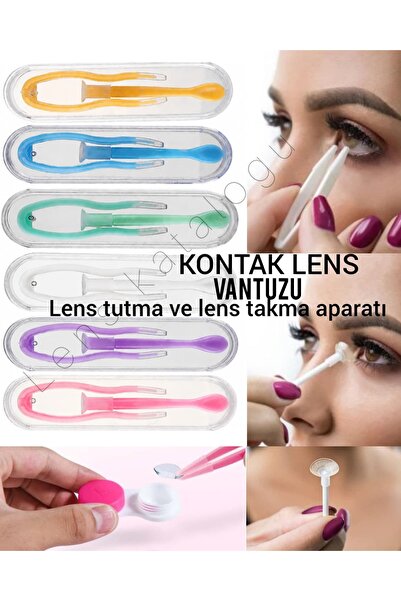 Eyeshop Kontak lens vantuzu. Lens tutma ve takma aparatı. Ürün hijyenik kutus...