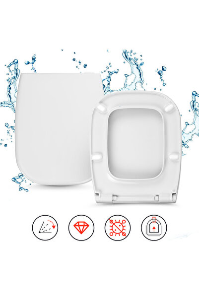 Hamberger Scaun de toaletă, cu sistem de instalare rapidă, Duravit, D-Code, m...