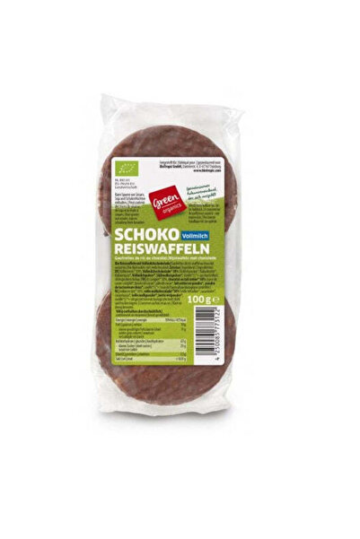 Green Organics Batoane de orez expandate bio cu ciocolată cu lapte 100 g