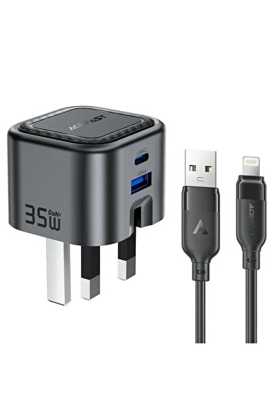 Acefast A120-P16 GaN Charger 35W with USB-C and USB-A Ports (with Cable)