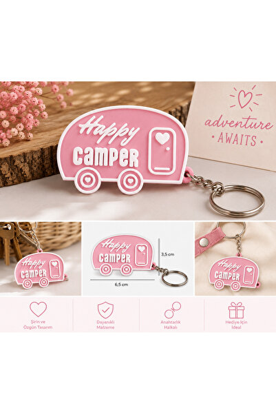 florealFlowers Caravan Keychain Decorative Camping Themed Keychain – Gift
