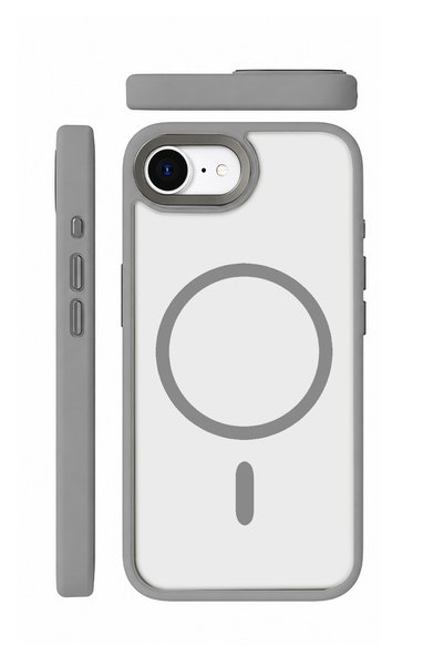 Fuchsia iPhone 17E Tereya Magsafe Cover - Gray