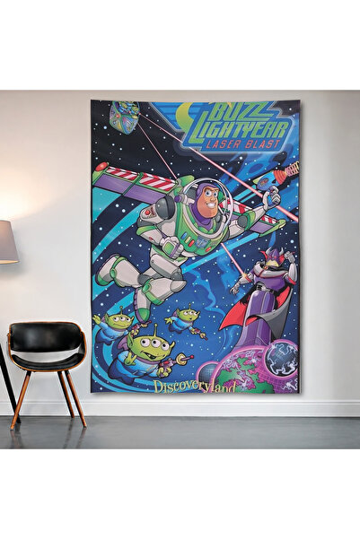 Geek Cultcha Buzz Lightyear Wall Covering Wall Tapestry First Quality Satin F...