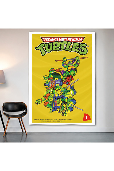 Geek Cultcha Teenage Mutant Ninja Turtles Wall Cloth Wall Tapestry First Qual...