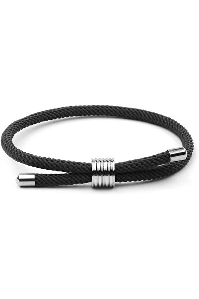 Arabest Steel Bracelet,Nautical Woven Friendship Rope,Boho Handmade Wrap Stri...