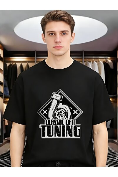 En22 Classic Car Tuning Turbo Retro Cool Spring Summer Men Comfort Soft Cotto...