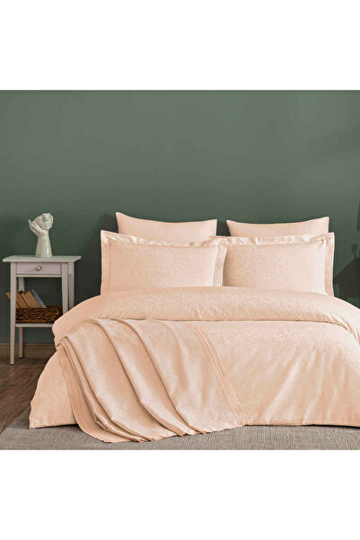 Taç Valentia Double Pique Duvet Cover Set Powder