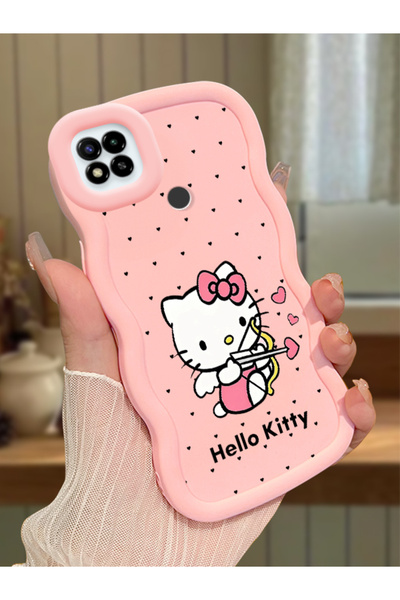 Hontinga Poco C31 Compatible Case Camera Protector Pink Silicone Couple Phone...
