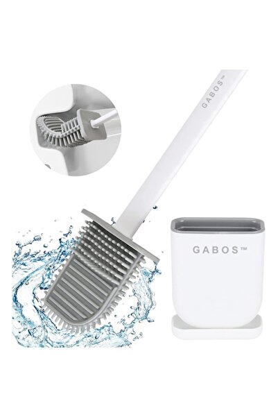 GABOS Βούρτσα τουαλέτας, GABOS ® εύκαμπτη, ανθεκτική κεφαλή σιλικόνης, μακριά...