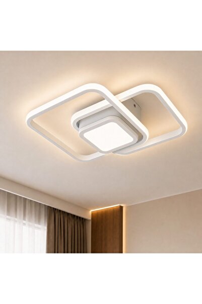 Flippy Lustra LED Moderna DUOFORM, Flippy, 21W, Design Geometric cu 3 Patrate...
