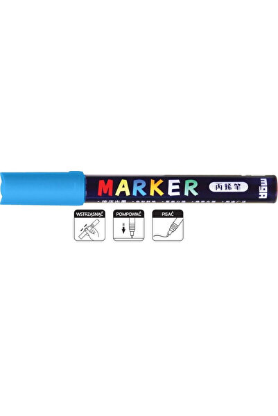 M&G Marker acrilic/permanent, M&G, varf 1–2 mm, rezistent la apa, uscare rapi...