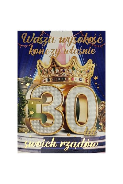 Yeku Felicitare aniversara 3K, placata cu folie aurie, cu element lipit, mult...
